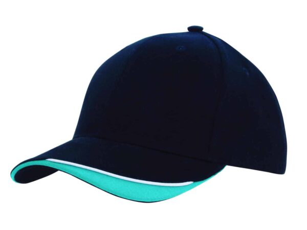 Brushed Heavy Cotton Cap with Indented Peak. HW-4167 - Image 21