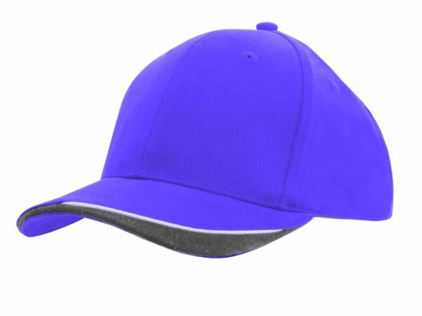 Brushed Heavy Cotton Cap with Indented Peak. HW-4167 - Image 10