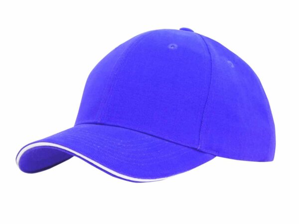 Brushed Heavy Cotton Cap with Sandwich Trim. HW-4210 - Image 8