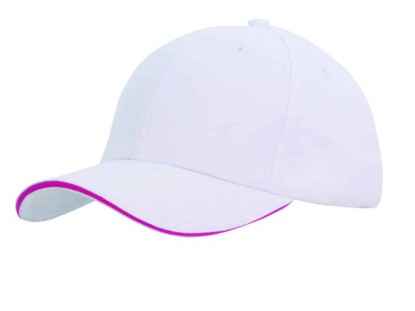 Brushed Heavy Cotton Cap with Sandwich Trim. HW-4210 - Image 13