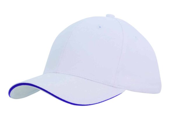 Brushed Heavy Cotton Cap with Sandwich Trim. HW-4210 - Image 16