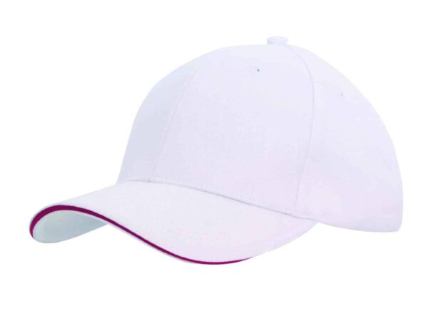 Brushed Heavy Cotton Cap with Sandwich Trim. HW-4210 - Image 22