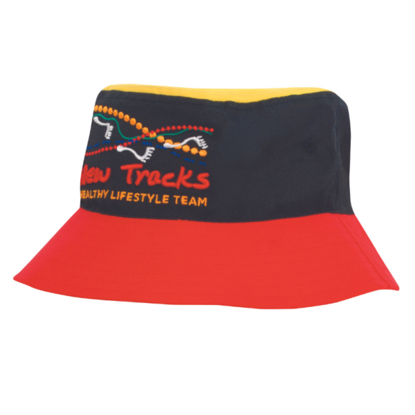 Breathable Poly Twill Multicoloured Bucket Hat. HW-4220