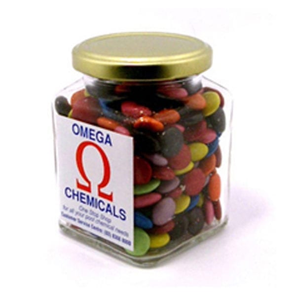 Square jar - choc beans CC022B