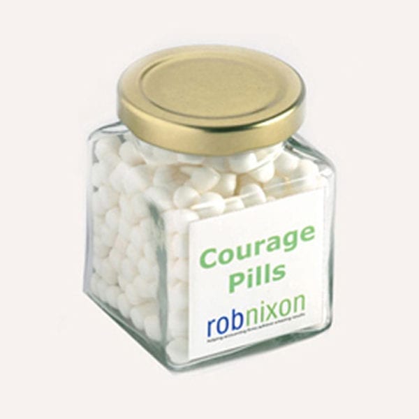 Square jar - mints CC022C