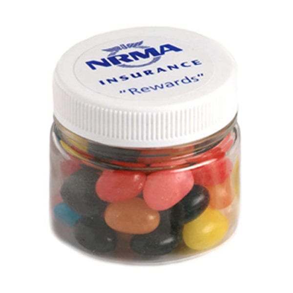 Round plastic jar - jelly beans CC024A/CC066A