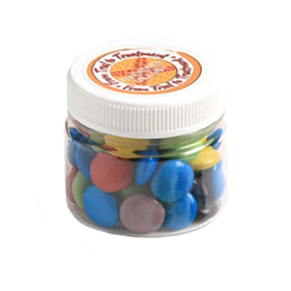 Round plastic jar - choc beans CC024B/CC066C