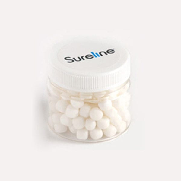 Round plastic jar - mints CC024C/CC066B