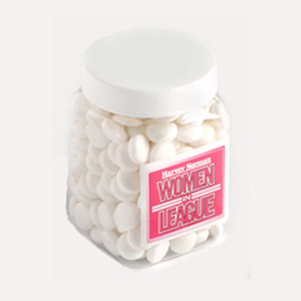 Square plastic jar - mints CC025C