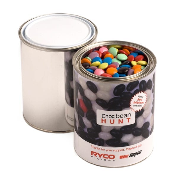 Tin filled -  Choc Beans CC044G