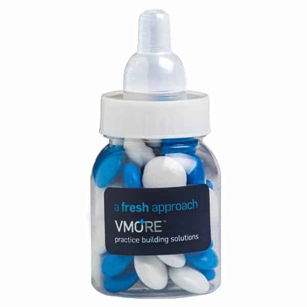 Baby bottles filled - choc beans CC065C