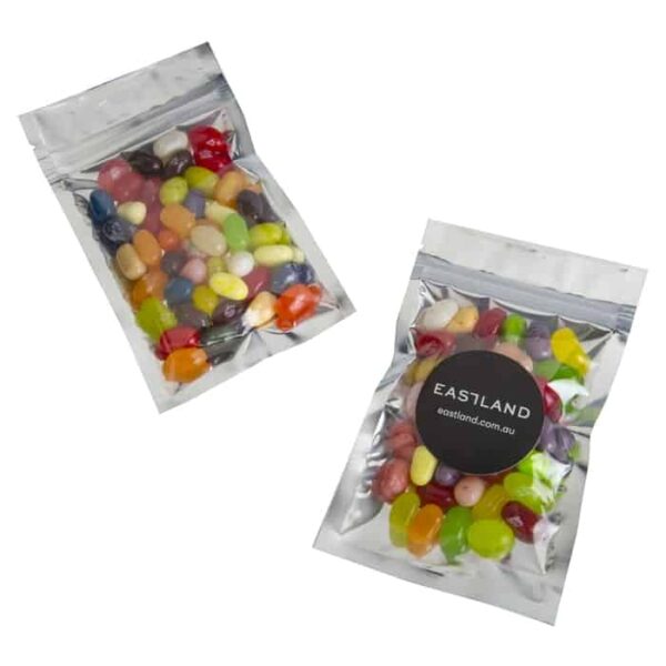 Silver Zip Lock Bag -  Jelly Belly Jelly Beans 50g CC071F
