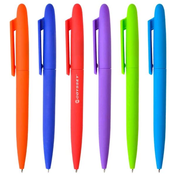 The Rubberised Twister Pen. H-NP145