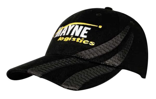 Brushed Heavy Cotton Cap with Tyre Tracks. HW-4015