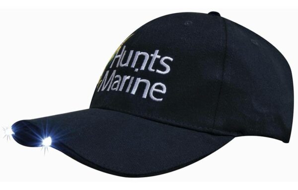 Brushed Heavy Cotton Cap with Led Lights in Peak. HW-4202