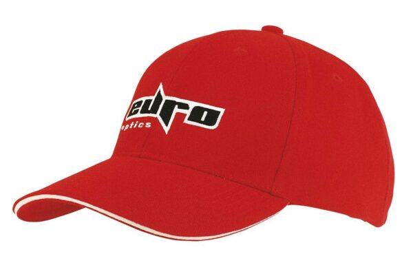 Brushed Heavy Cotton Cap with Sandwich Trim. HW-4210