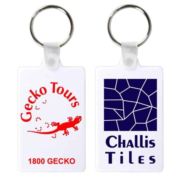 Rectangular Flexible PVC Keytag. LL-LN102