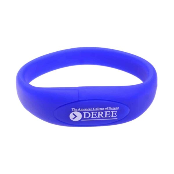 Oval Silicone Wristband USB. PCU658