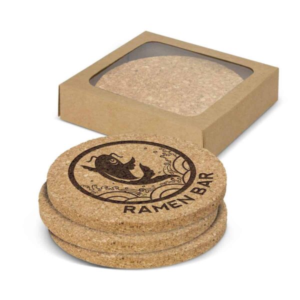 Oakridge Cork Coaster Round Set of 4 TC-113033