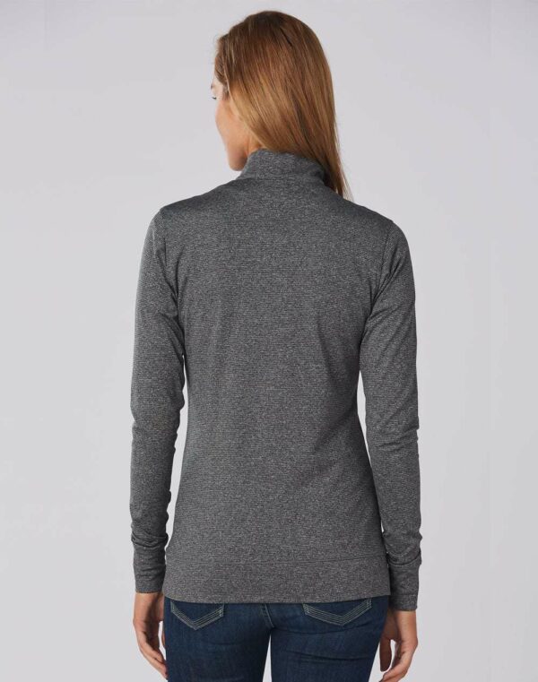 Ladies' Ultimate Half Zip Long Sleeve Sweat Top S-FL26 - Image 2