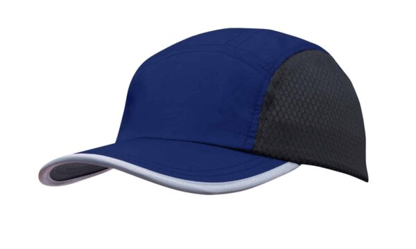 Sports Ripstop with Bee Hive Mesh and Towelling Sweatband. HW-4003 - Image 3