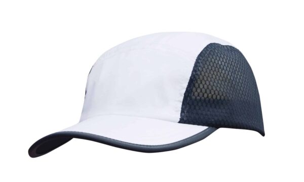 Sports Ripstop with Bee Hive Mesh and Towelling Sweatband. HW-4003 - Image 4