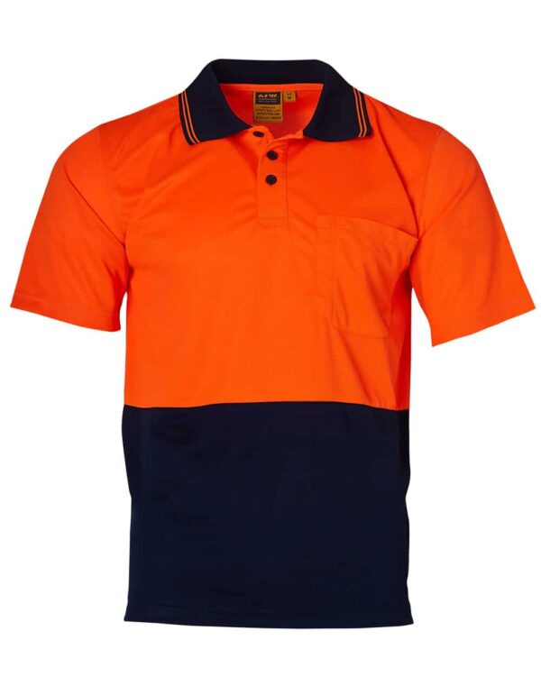 High Visibility CoolDry Short Sleeve Polo S-SW01CD - Image 2