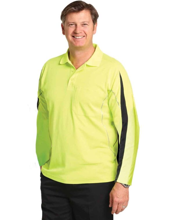 Hi-Vis Legend Long Sleeve Polo - Men's S-SW33A