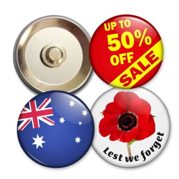 Magnetic Button Badges - 25-100mm diameters PM-MBB