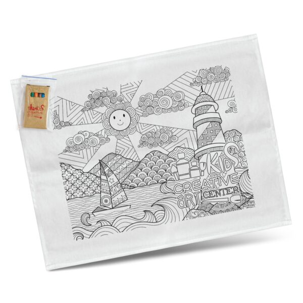 Cotton Colouring Tea Towel     TC-116594