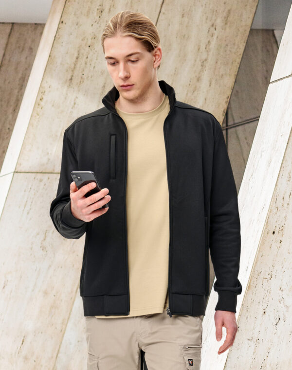 JACQUARD FLEECE BOMBER JACKET    SH-JK57