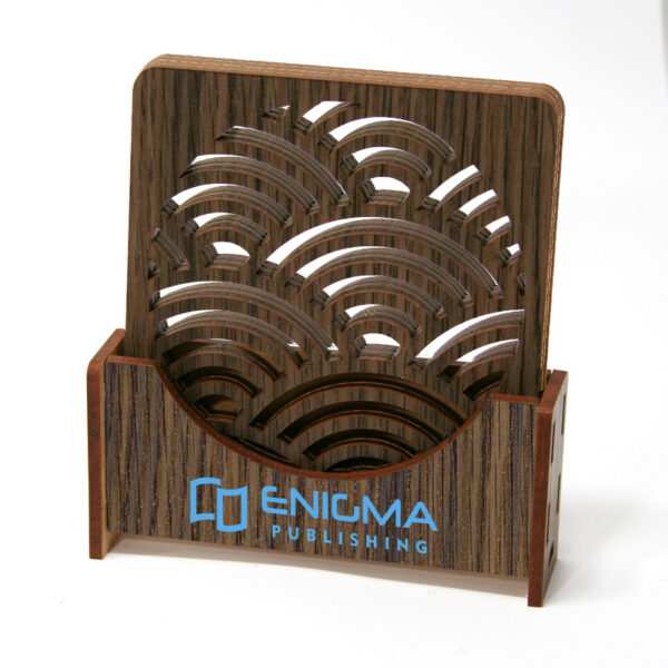 Eco MDF Coaster Set with optional Stand     PM-MDCSH - Image 3