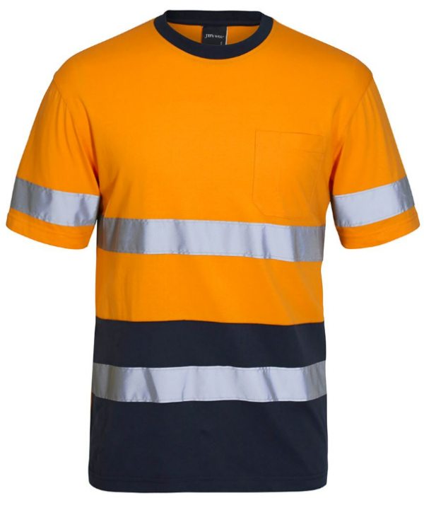 Hi Vis (D+N) Cotton T-Shirt JB-6DNTC - Image 3