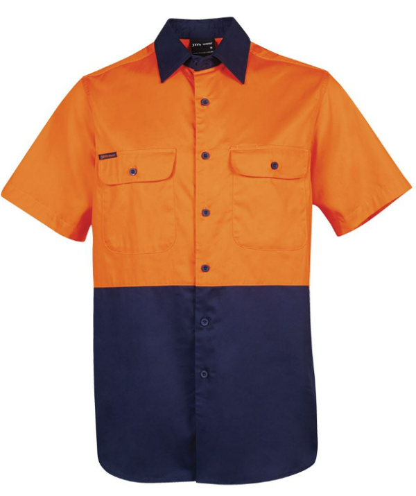 Hi Vis S/S 150G Work Shirt JB-6HWSS - Image 3