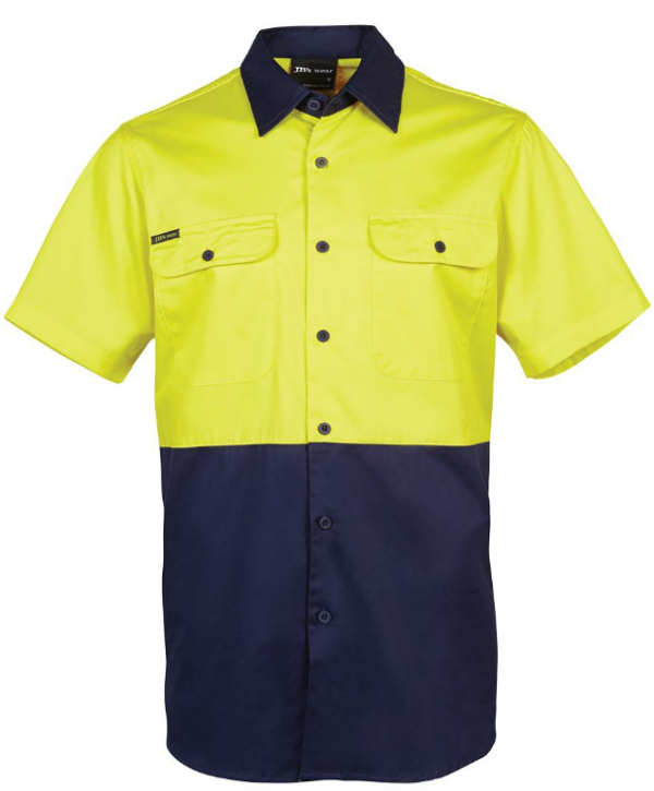 Hi Vis S/S 150G Work Shirt JB-6HWSS - Image 4