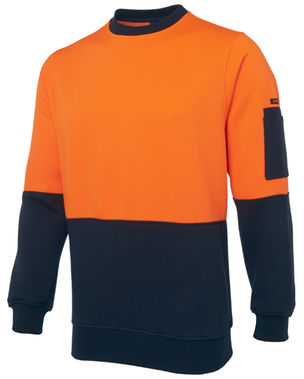 Hi Vis Fleecy Crew JB-6HVCN