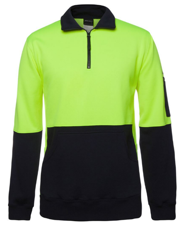 Hi Vis 330G 1/2 Zip Fleece JB-6HVPZ