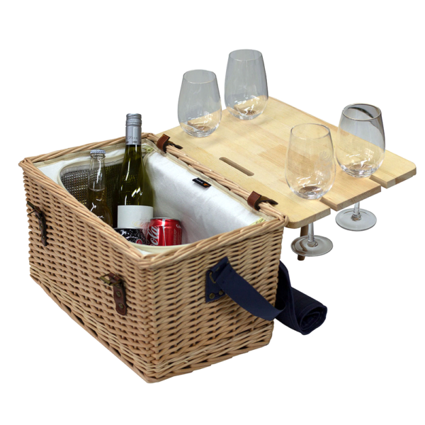 Trekk Wicker Basket With Picnic Table.  N-TK1046 - Image 2