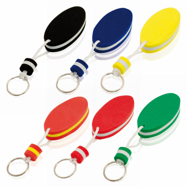 KEYRING FLOATING IN MULTIPLE COLOURS.  OR-M3583