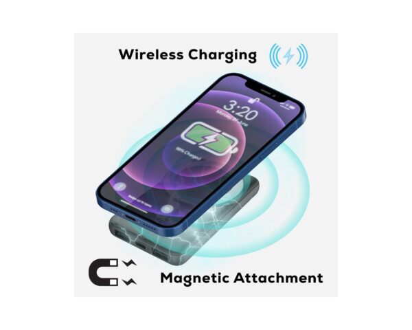 Ethan 15W Magnetic Power Bank Stand - 5000 mAh (Stock)     C-AR1164s - Image 3