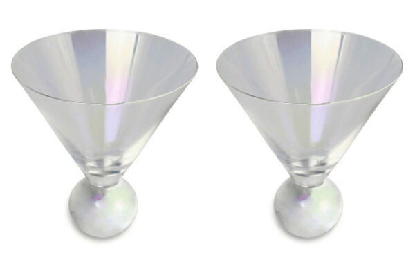 Aura Iridescent Martini Glasses H-G106