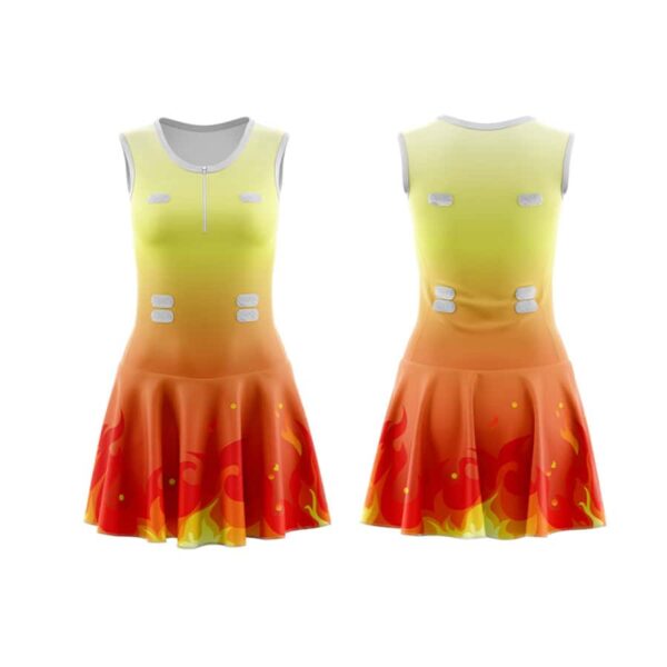 Womens Full-Skirt Netball Dress. H-OA006