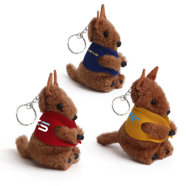 Kangaroo Clip on Stuffed Plush Toy. PC-PCPT009