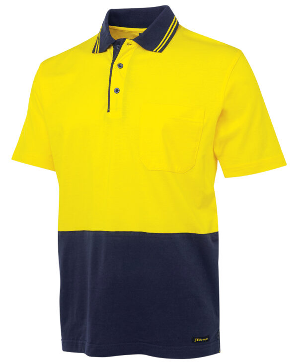 Hi Vis S/S Cotton Polo JB-6CPHV - Image 5