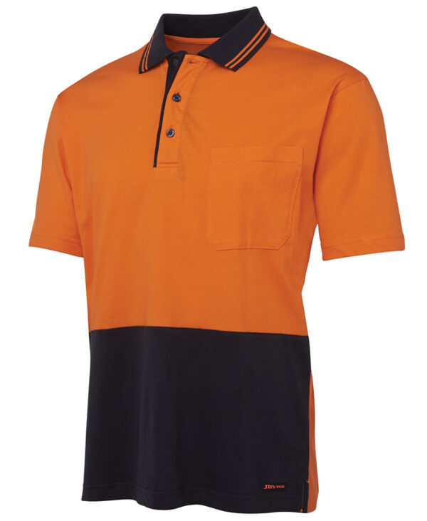 Hi Vis S/S Cotton Polo JB-6CPHV - Image 11