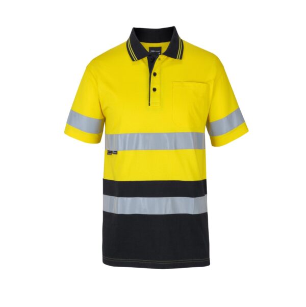 Hi Vis (D+N) S/S Cotton Polo JB-6DCPS