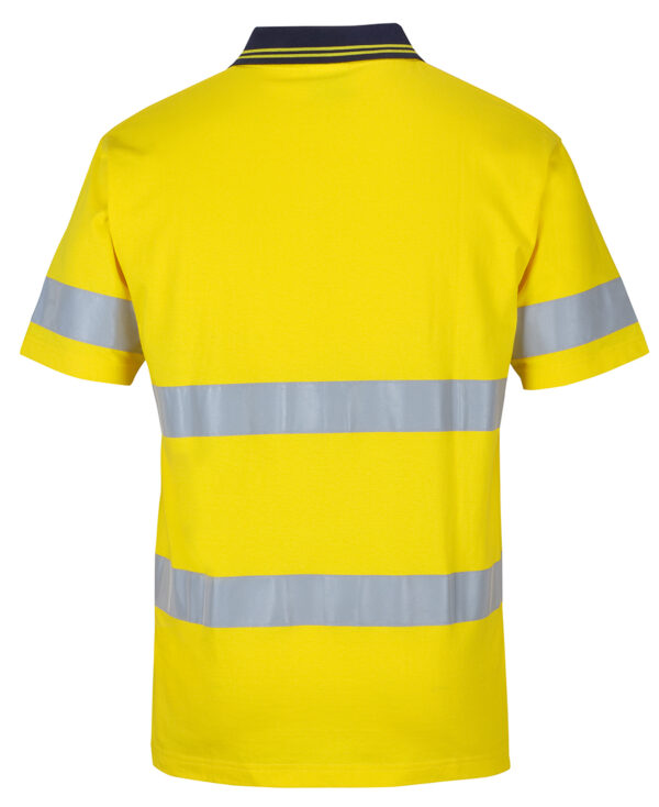 Hi Vis (D+N) S/S Cotton Polo JB-6DCPS - Image 6