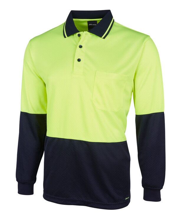 Hi-Vis Jacquard Long Sleeve Polo 4602.1 JB-6HJNL - Image 4