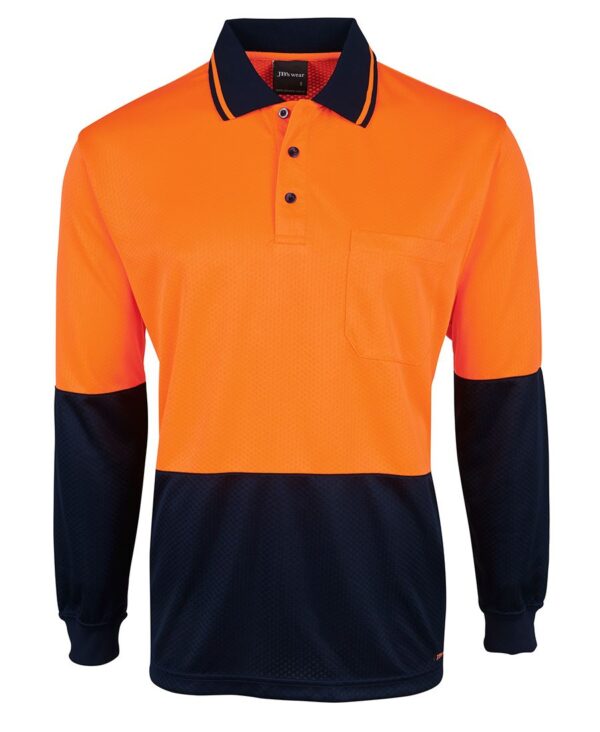 Hi-Vis Jacquard Long Sleeve Polo 4602.1 JB-6HJNL - Image 6