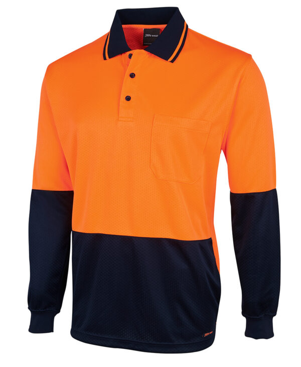 Hi-Vis Jacquard Long Sleeve Polo 4602.1 JB-6HJNL - Image 7